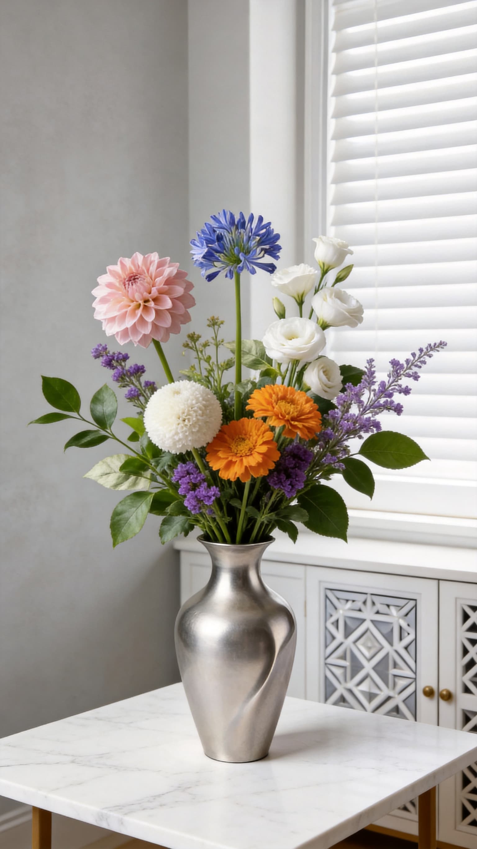 Floral arrangement composite Seedream 5.0 Lite output