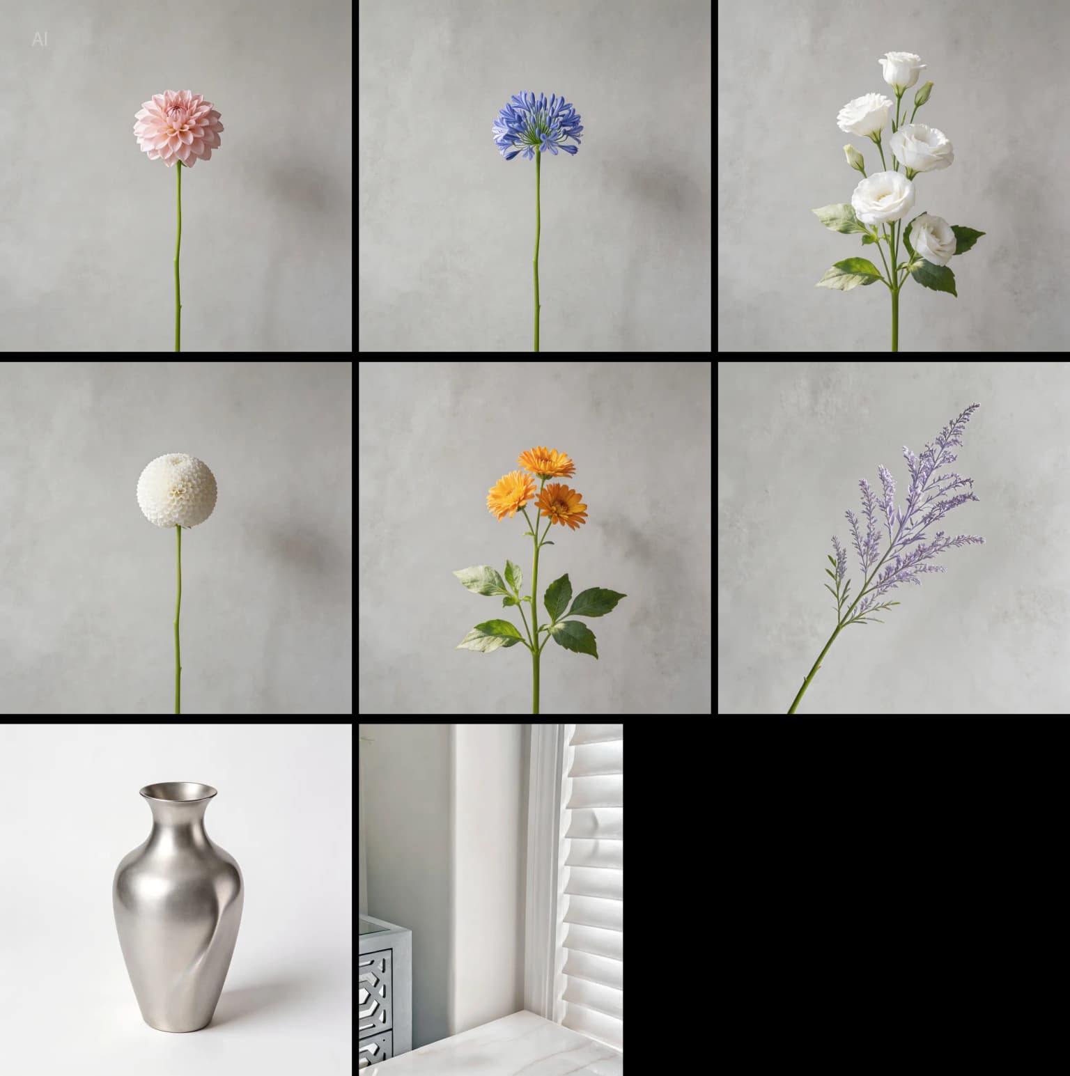 Floral arrangement composite input reference