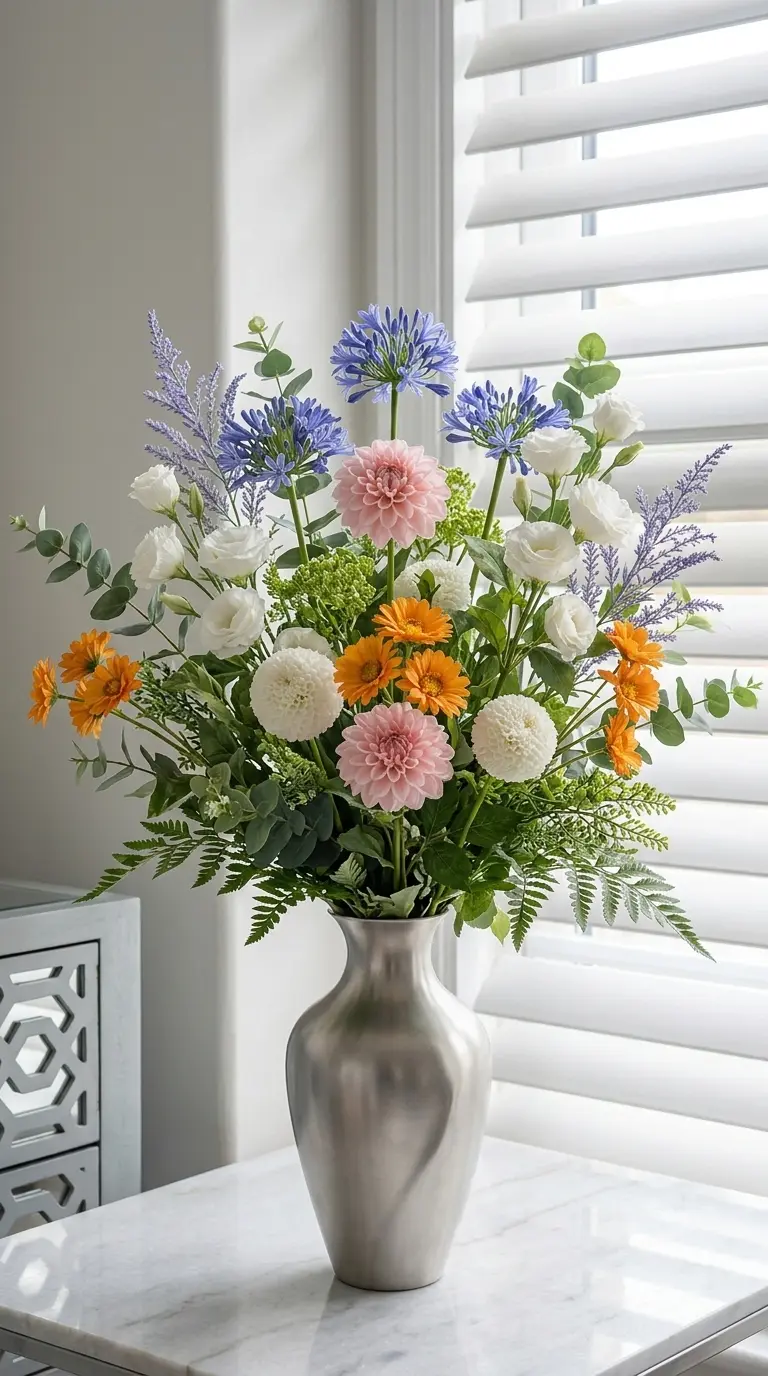 Floral arrangement composite Nano Banana Pro output