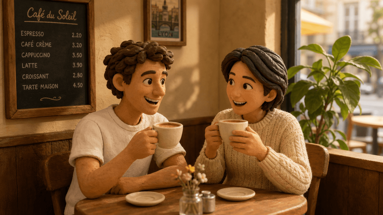 Clay-style cafe ad GPT Image 2 output